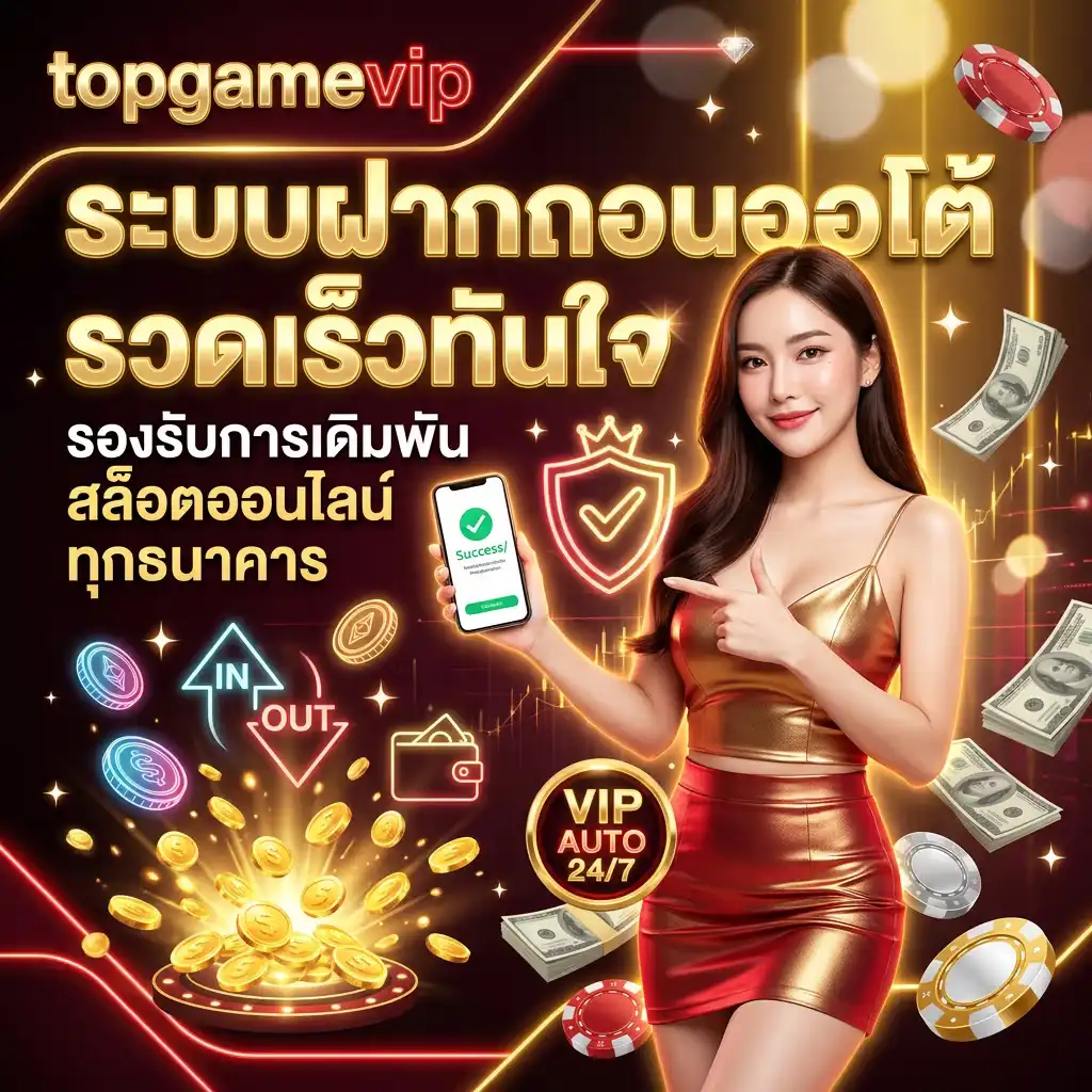 ระบบฝากถอนออโต้ รวดเร็วทันใจ รองรับการเดิมพัน สล็อตออนไลน์ ทุกธนาคาร